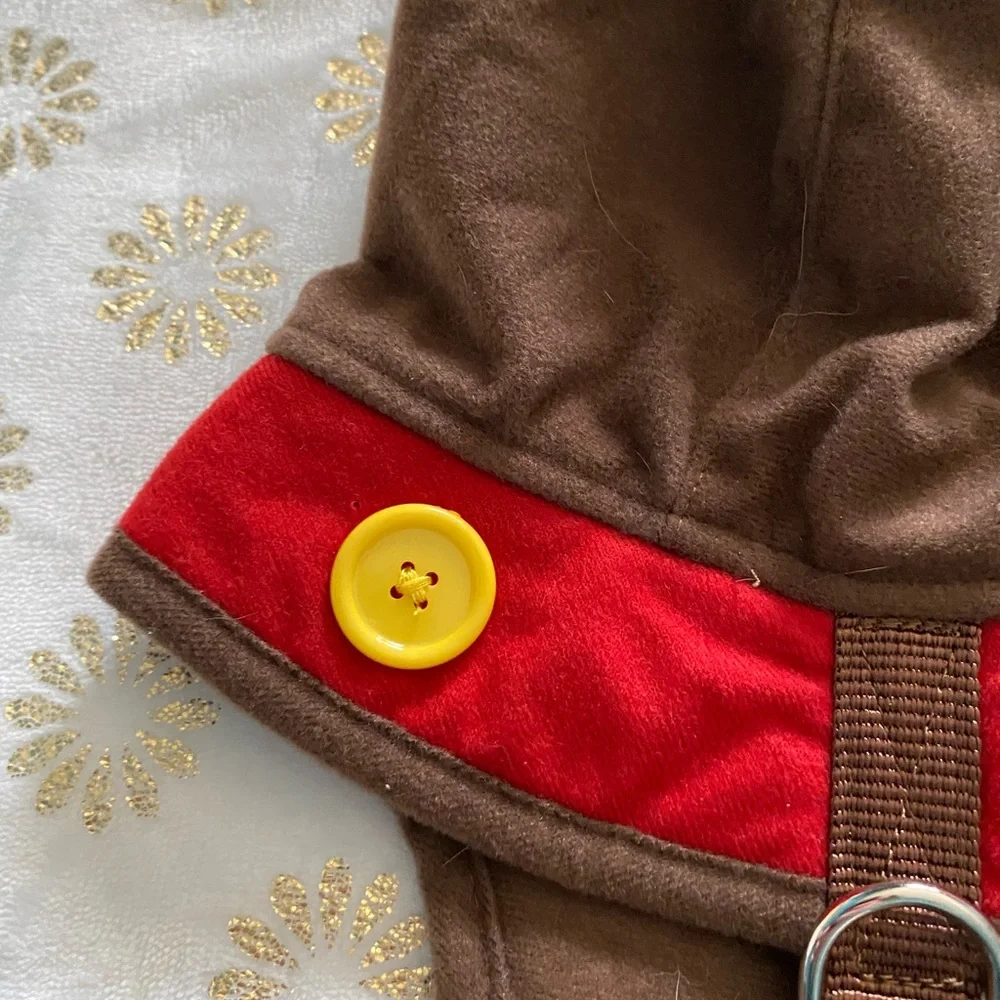 Reindeer Dog Costume - Brown and Red
